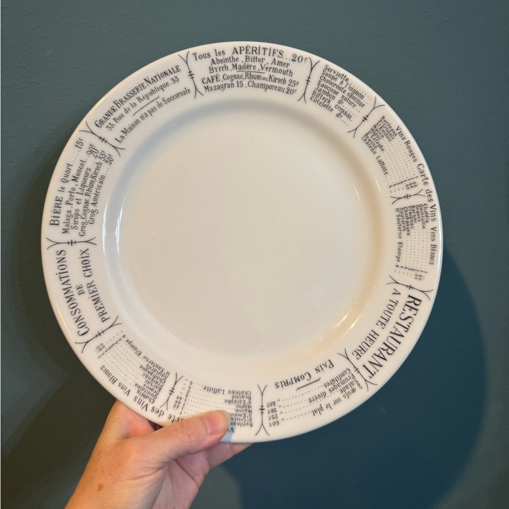 Pillivuyt Brasserie Dinner Plate 10-3/8” France Porcelain